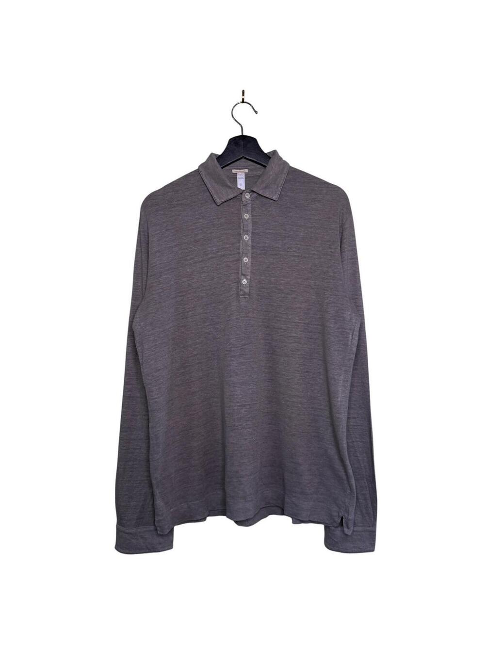 Massimo Alba Raya Linen Polo Long Sleeve Made in Italy
